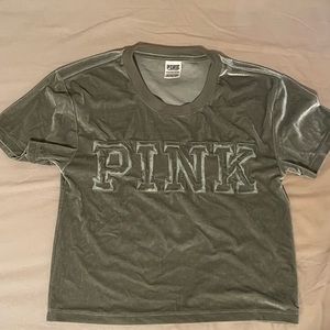 Victoria’s Secret PINK Green Velvet Tee
